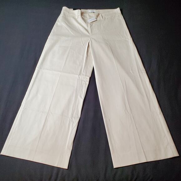 Banana Republic Women's Size 12 NWT Stretch-Cotton Icon Trouser Beige 851200 - Picture 4 of 9
